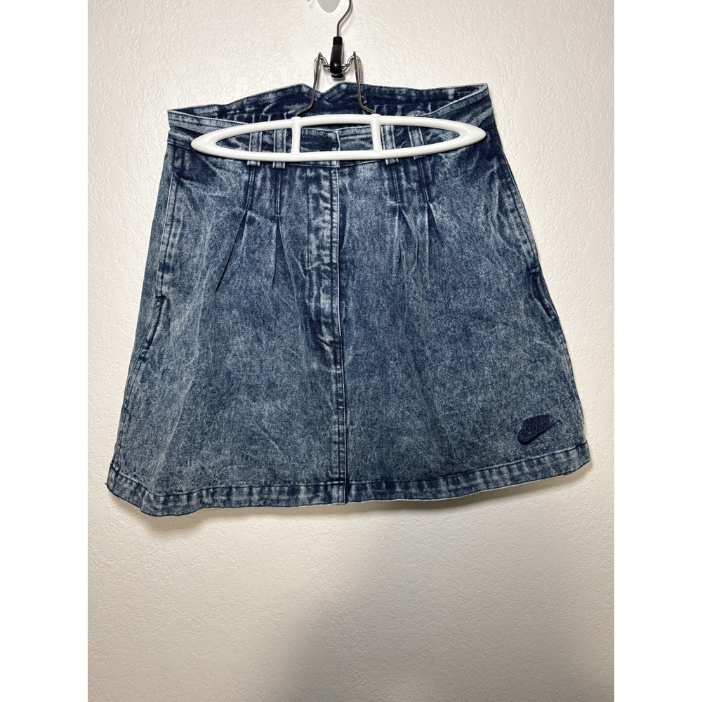 Vintage‎ Nike Acid Wash Denim Mini Skirt